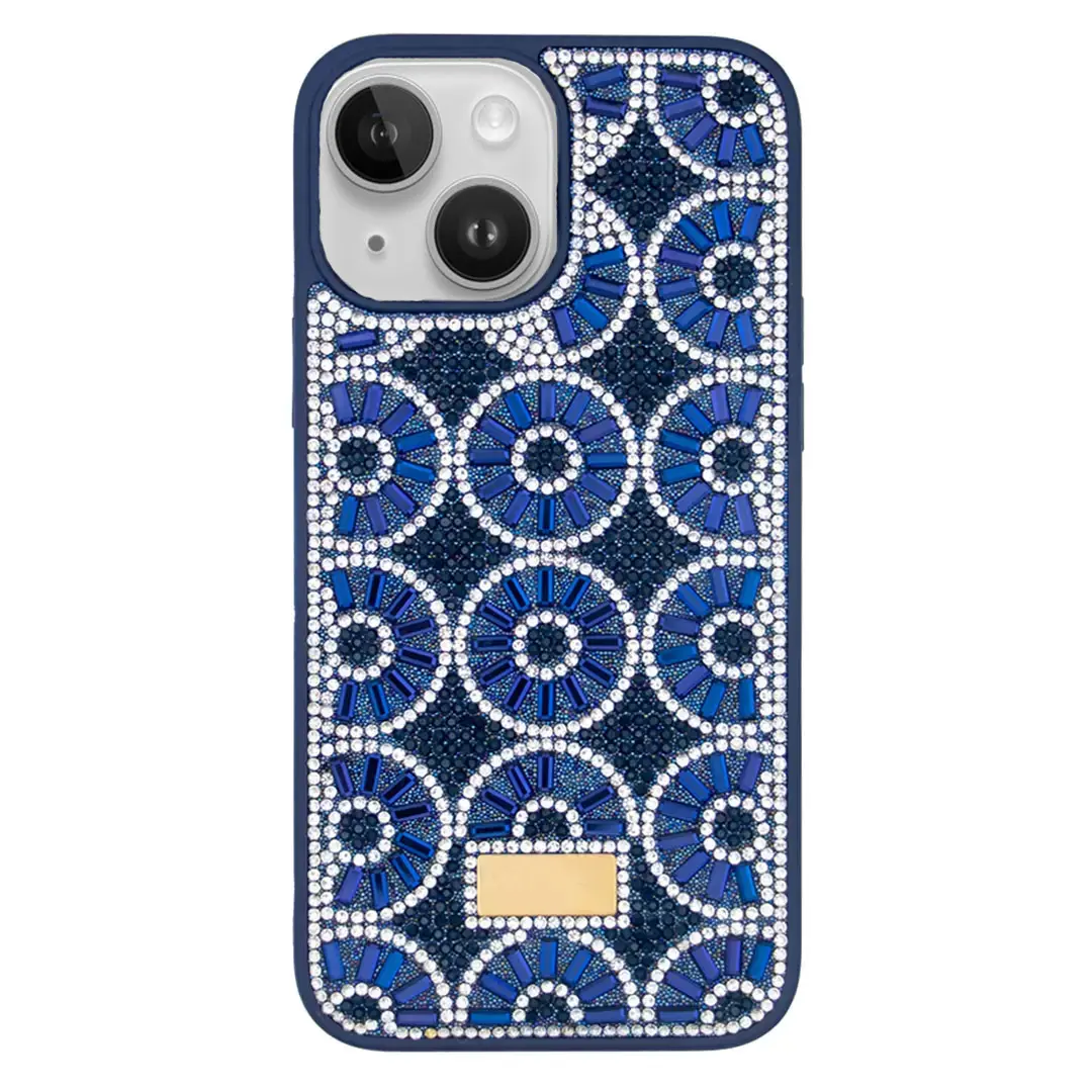 iPhone 15/iPhone 14/iPhone 13 Diamond Sparkling Case Dark Blue