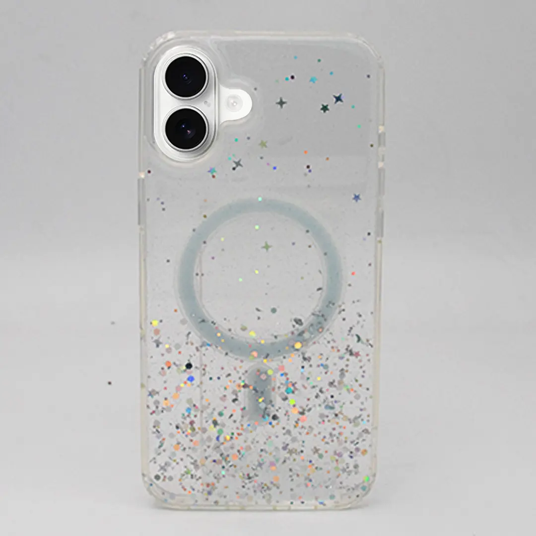 iPhone 16 Bling MagSafe Twotone Eco White