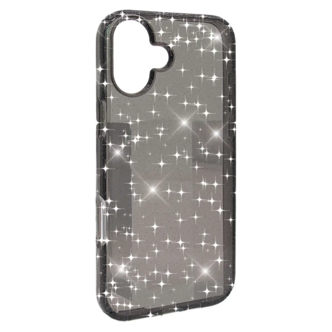 iPhone 16 Fleck Glitter Case Black