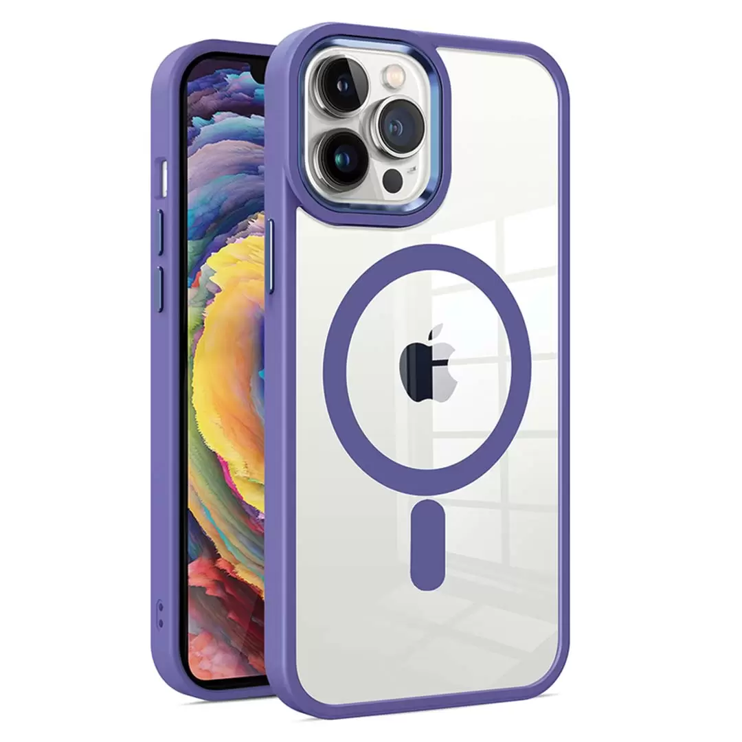 iPhone 15 Pro/iPhone 14 Pro MagSafe Clear Eco Twotone Purple