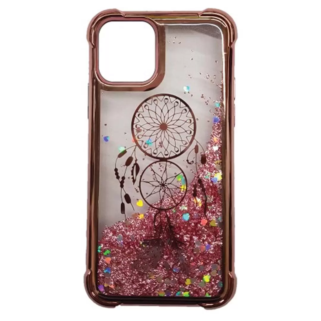 iPhone 12 Pro Max Waterfall Protective Case Rose Gold Dreamcatcher