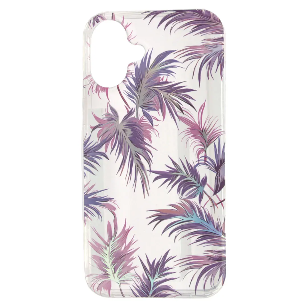 iPhone 16 Plus Designed Case Purple Feather