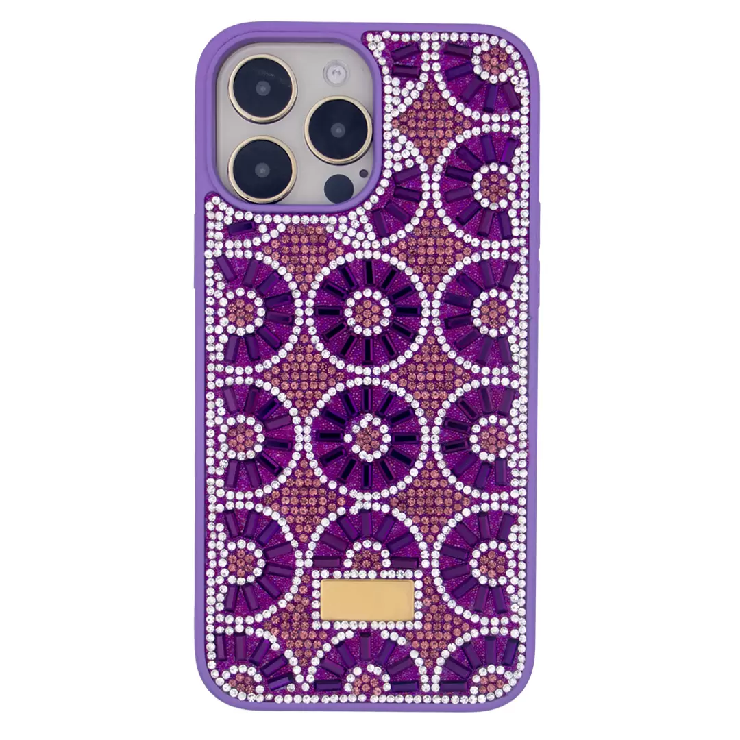 iPhone 16 Plus Diamond Sparkling Case Dark Purple