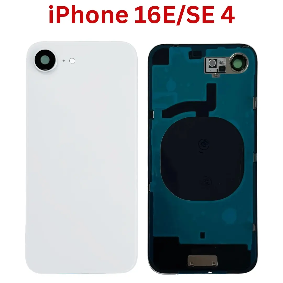 Back Glass iPhone 16E with NFC White