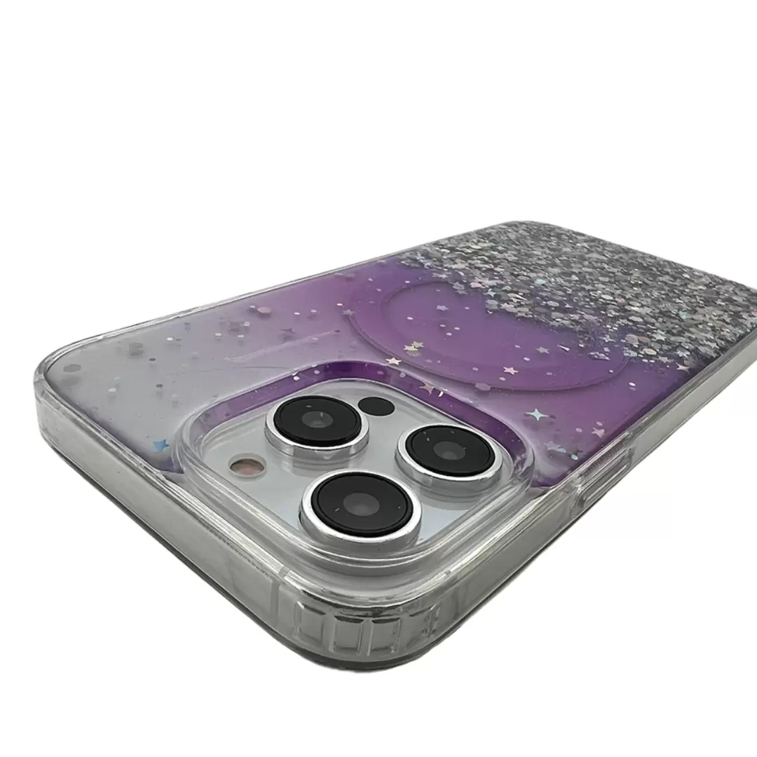 iPhone 15 Pro/iPhone 14 Pro Bling MagSafe Twotone Eco Purple