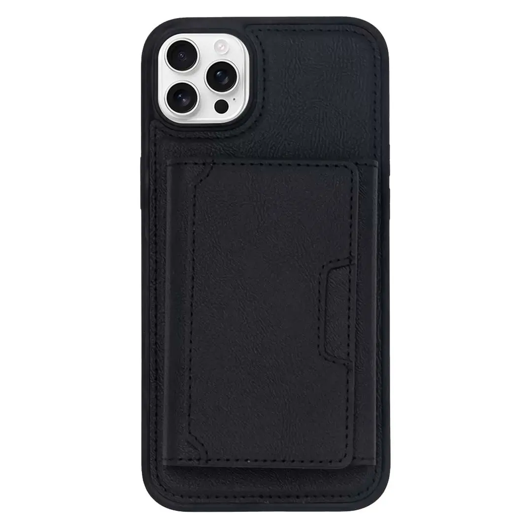 iPhone 13 Pro Max/iPhone 12 Pro Max Modern Card Holder Case Magsafe Detachable Black