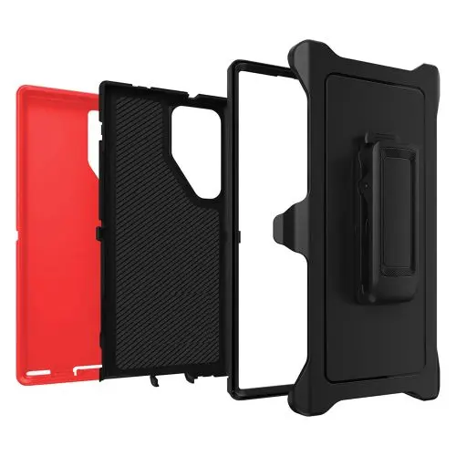 Samsung Galaxy S25/S24 Screen Case Red Black