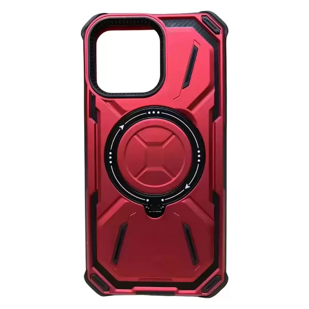 iPhone 16 Pro Magsafe Tough Hybrid Kickstand Red