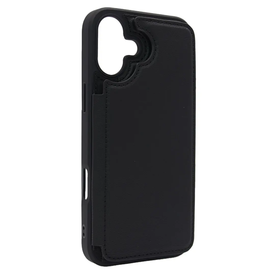 iPhone 16 Plus Modern Card Holder Case Black