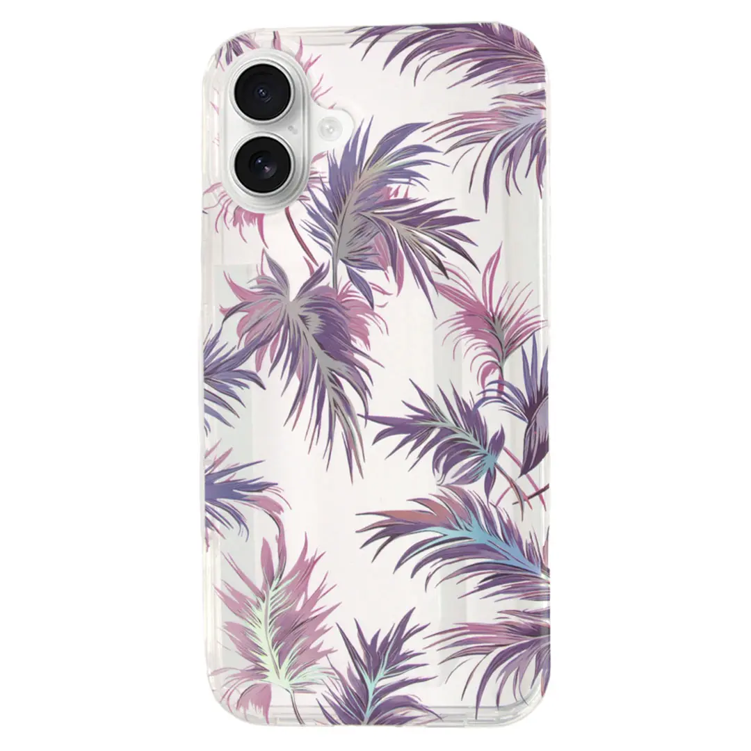 iPhone 16 Designed Case Purple Feather