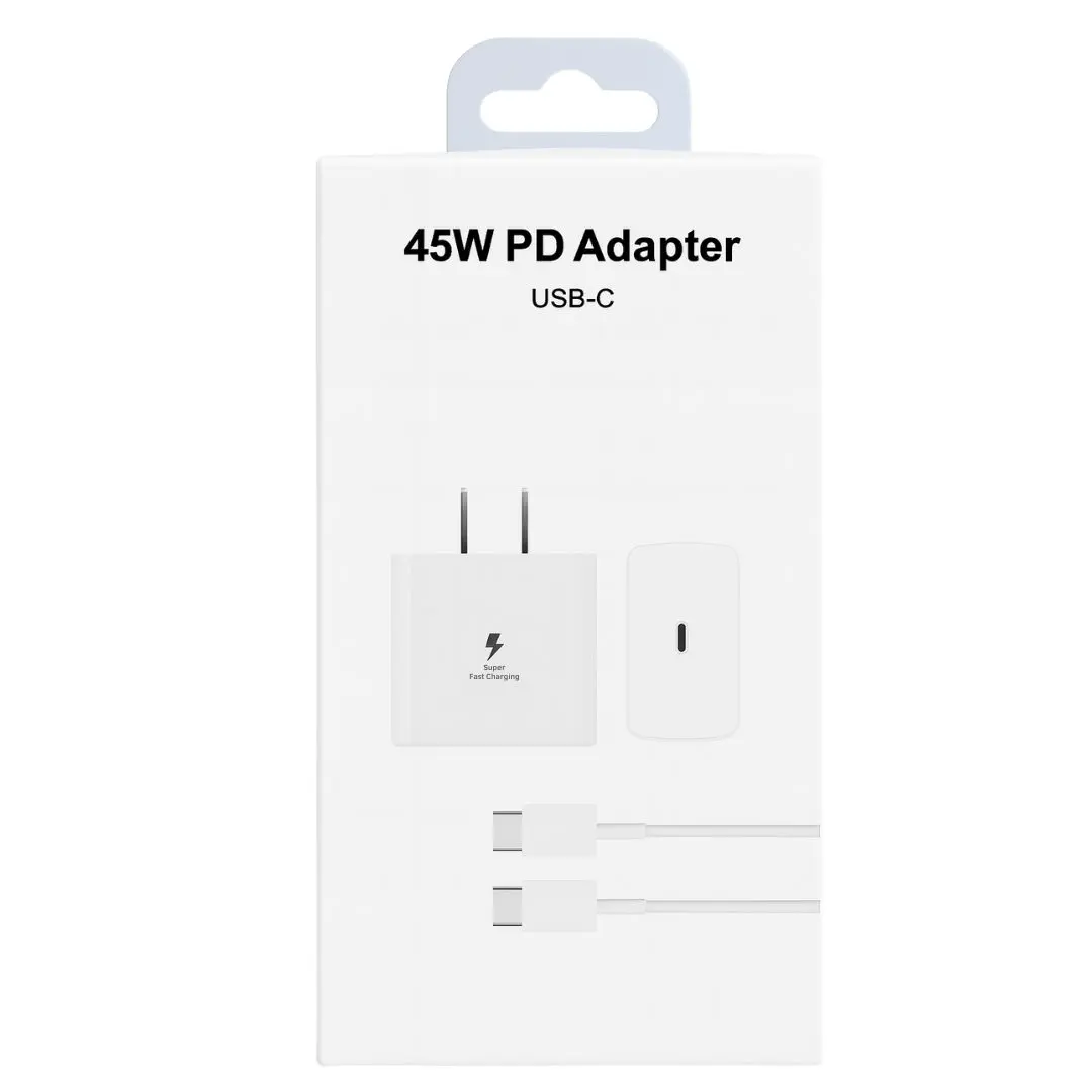 Charger Cable Set_C to C_45W PD Adapter White