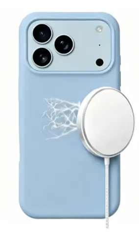 iPhone 18 Pro Max/17 Pro Max MagSafe Soft Touch Case light blue (moq:30)
