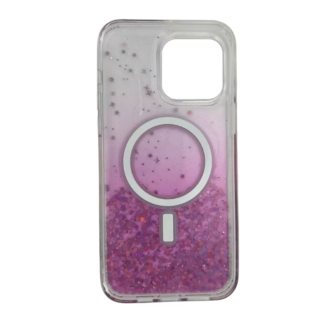 iPhone 15 Pro/iPhone 14 Pro Bling MagSafe Twotone Eco Pink