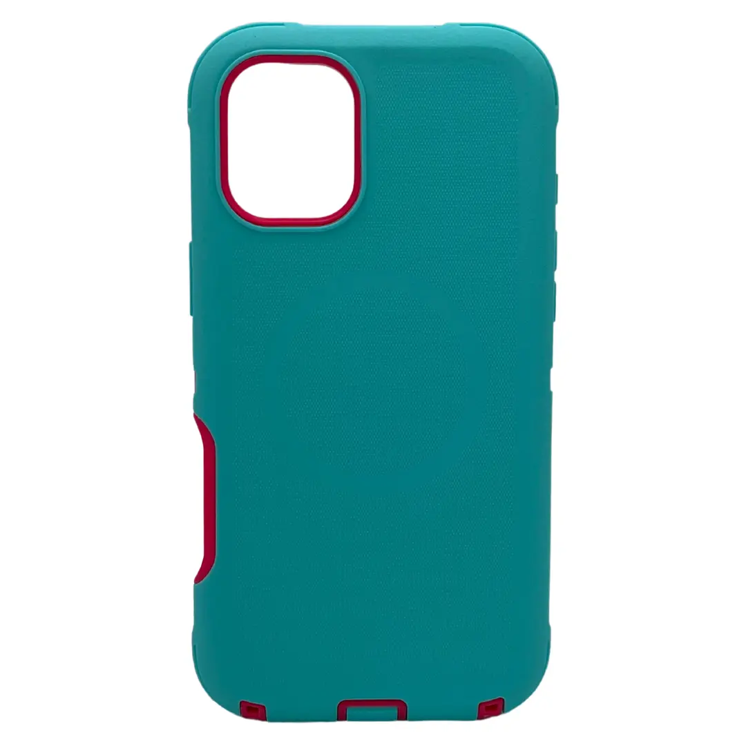 iPhone 16 Plus Screen Case With Magsafe Blue Rose Red