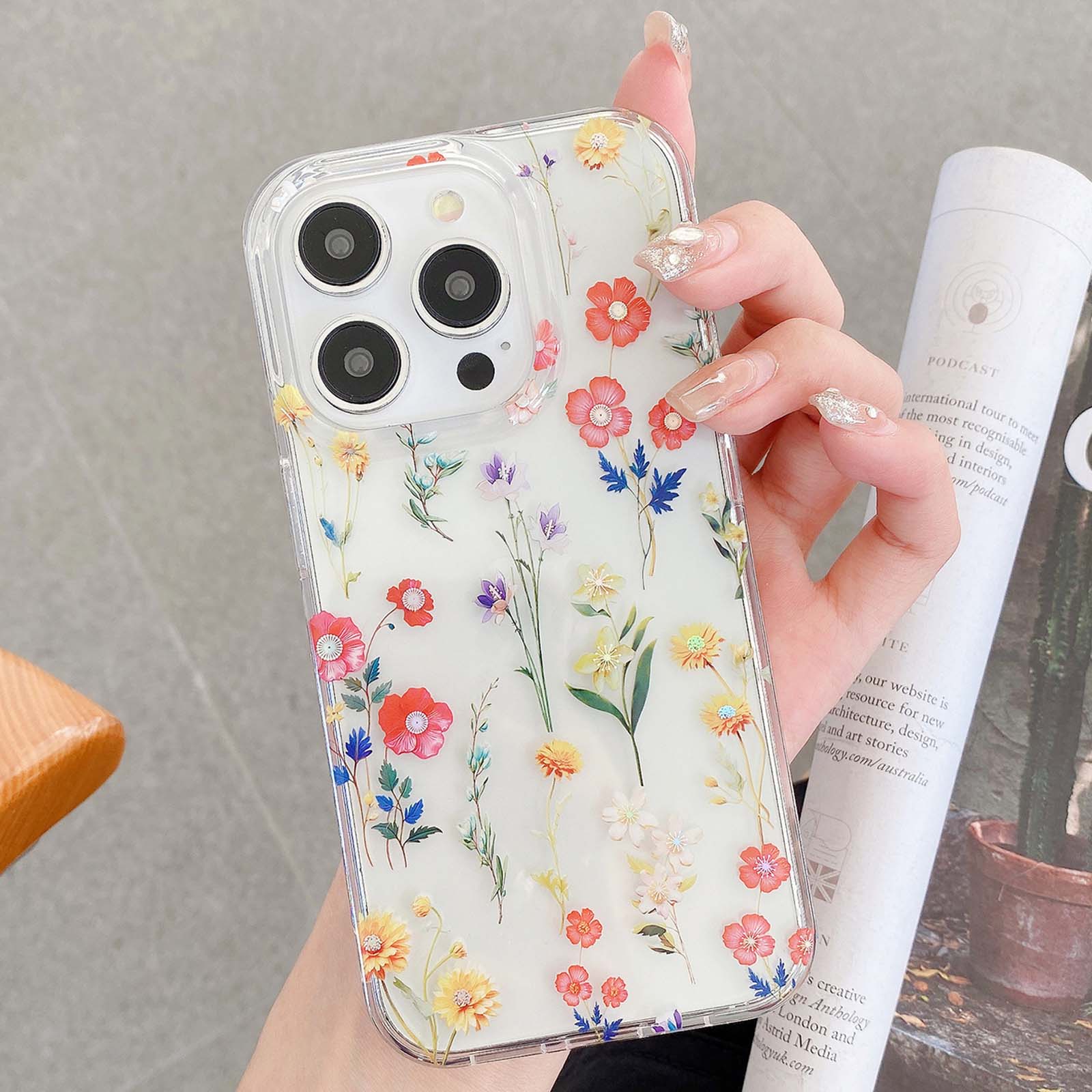 iPhone 16 Pro Max Designed Case Flower Garden