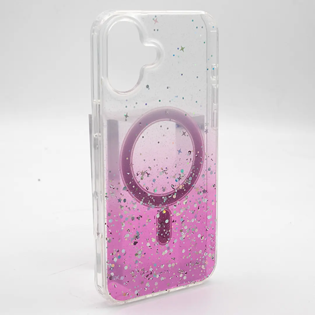 iPhone 16 Plus Bling MagSafe Twotone Eco Pink