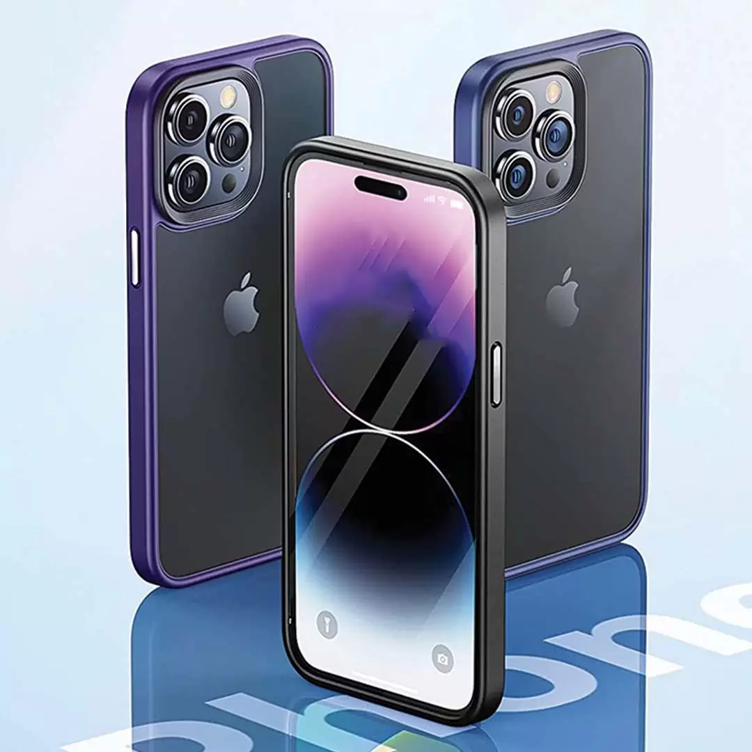 iPhone 15/iPhone 14/iphone 13 Cam Smoke Twotone Dark Purple