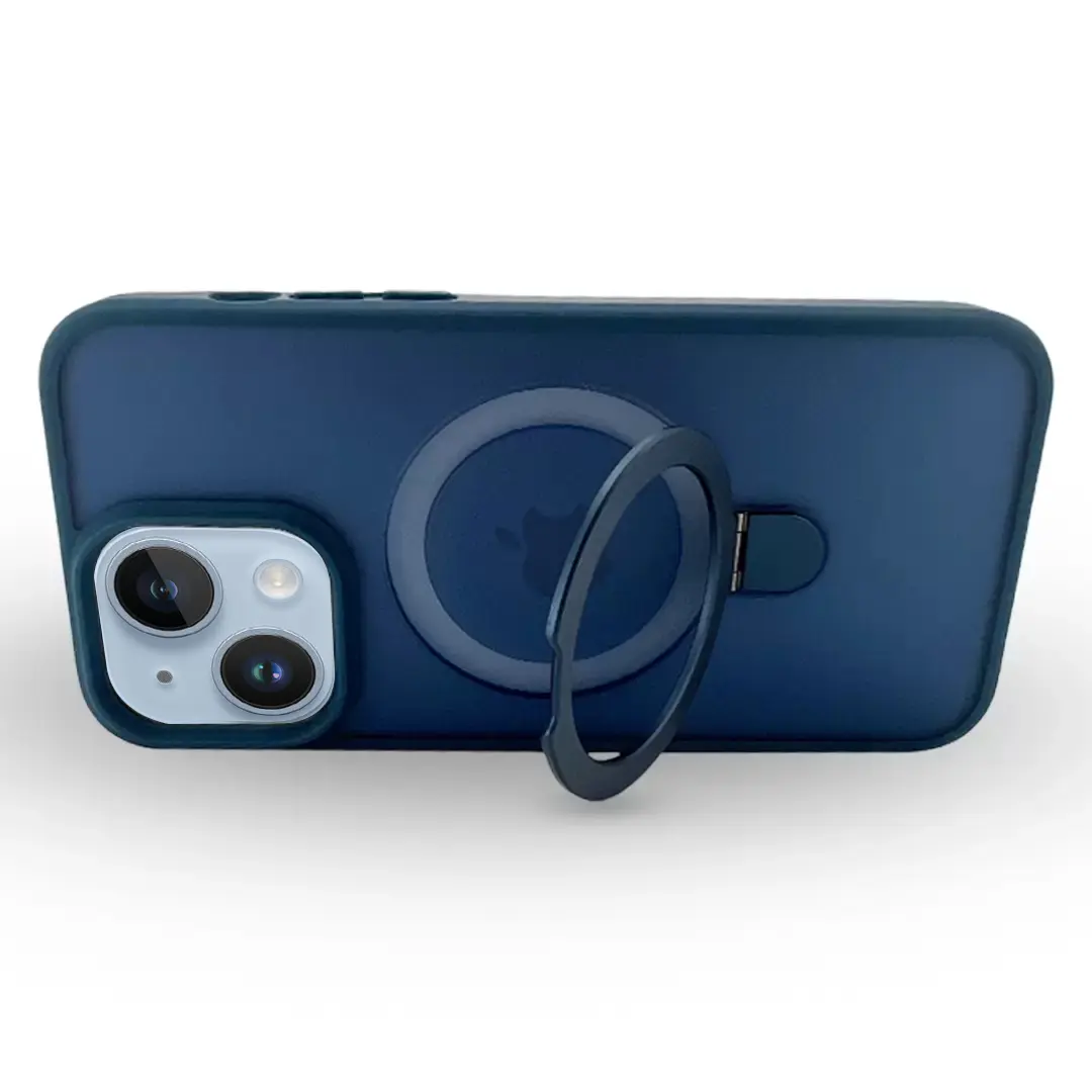 iPhone 15 Plus/iPhone 14 Plus MagSafe Cam Smoke Kickstand Dark Blue