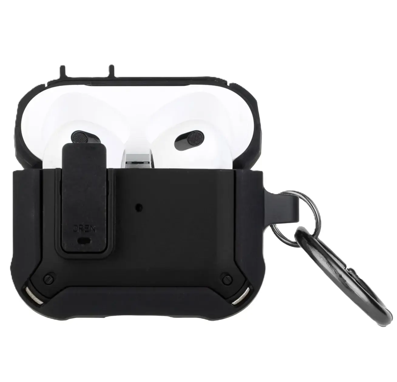 Airpods Pro 3 Shock Proof Hybrid with Hook Case Black