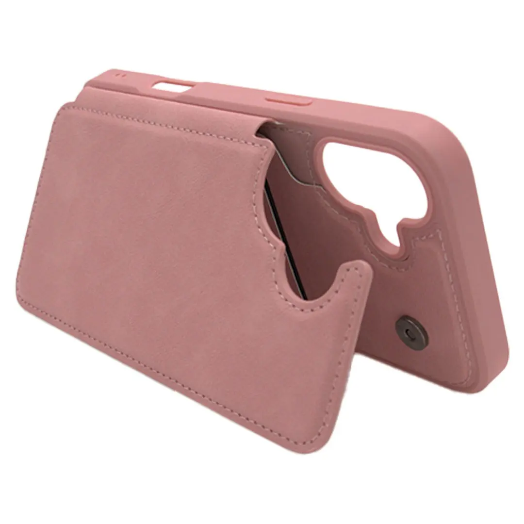 iPhone 16 Plus Modern Card Holder Case Pink