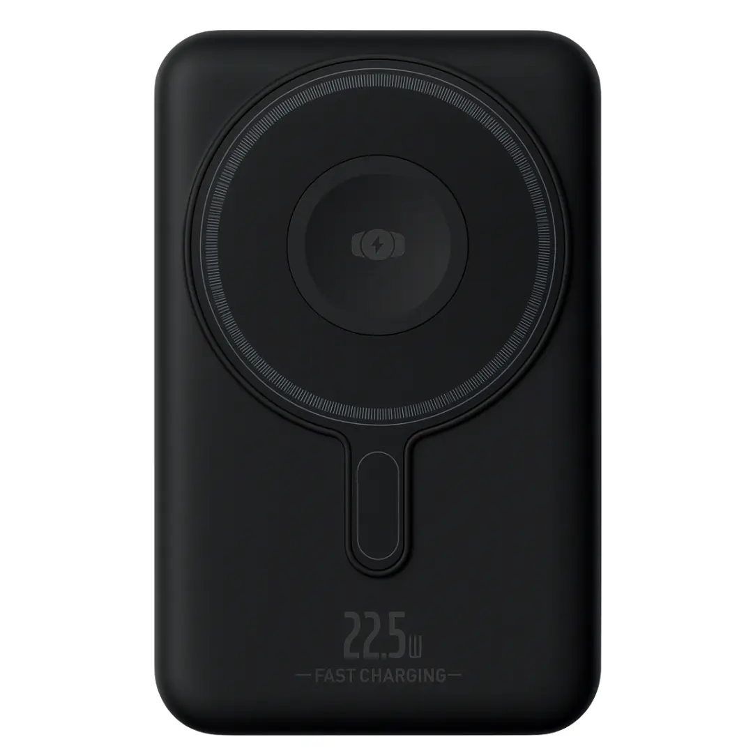 Power Bank- Magnetic Wireless with Built-in Cable 10000mAh Black