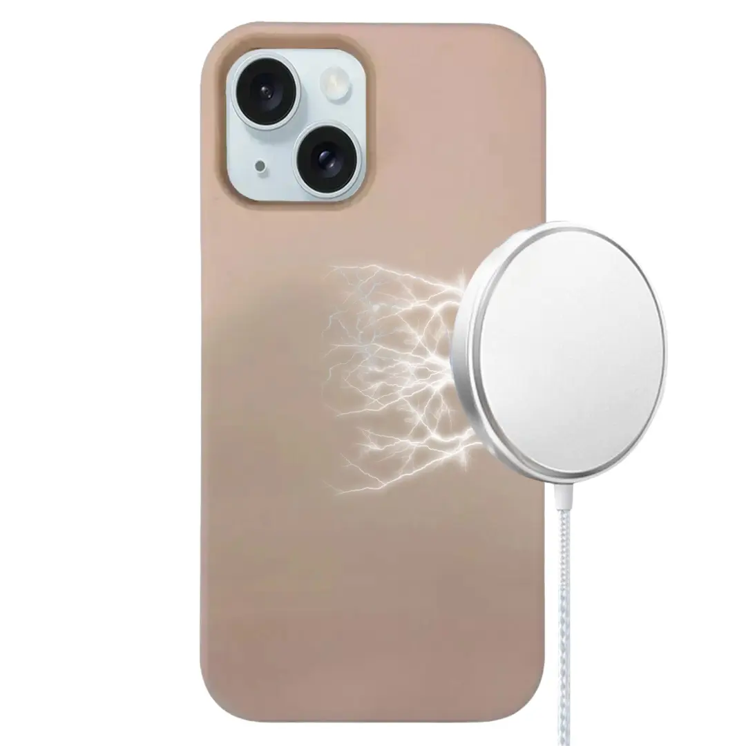 iPhone 15 Plus/iPhone 14 Plus MagSafe Soft Touch Case Rose Gold
