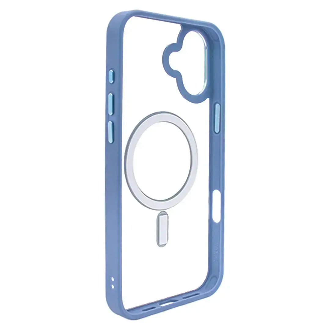 iPhone 17 MagSafe Twotone Clear Case Dark Blue