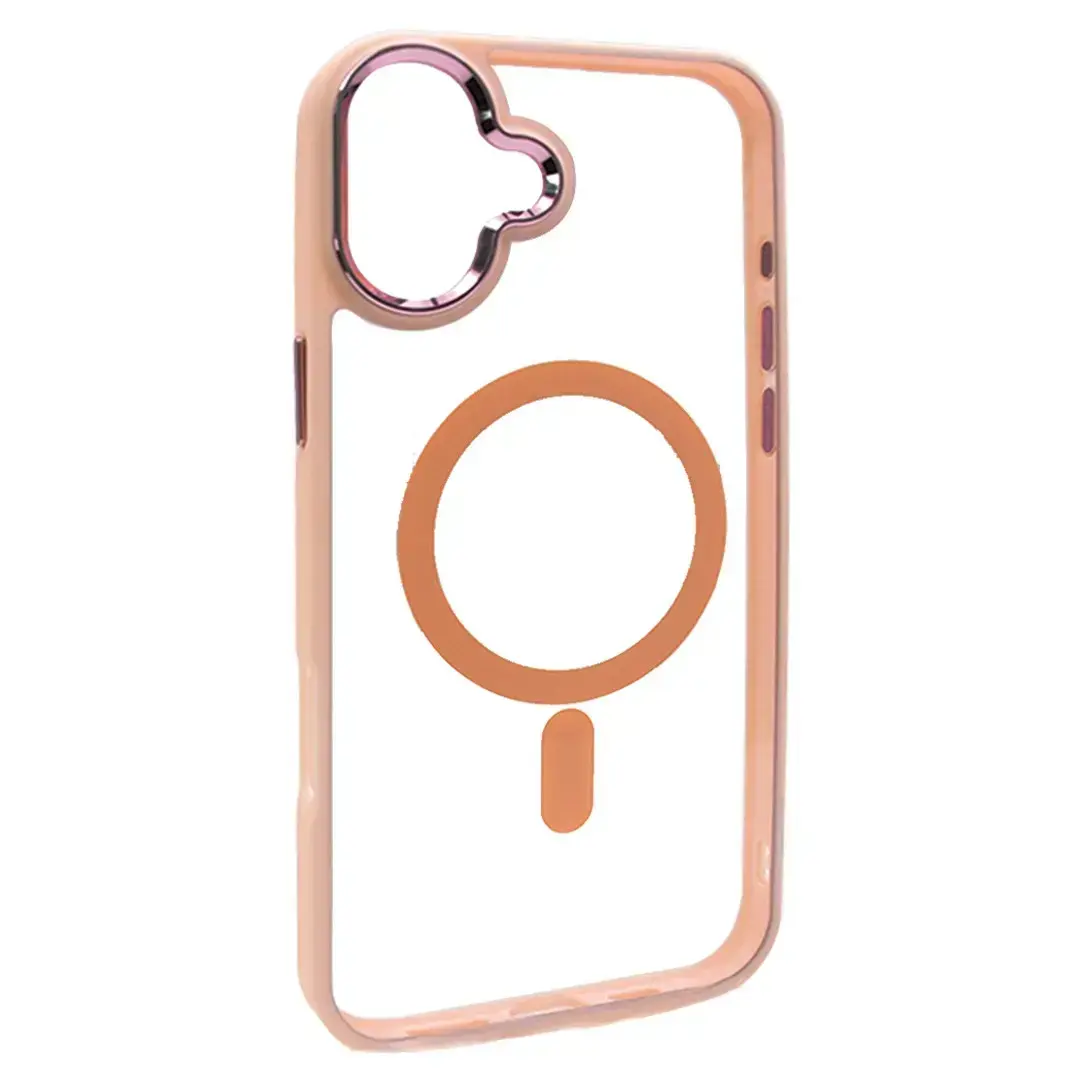 iPhone 17 MagSafe Twotone Clear Case Rose Gold