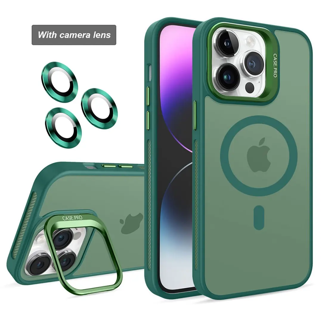 iPhone 13 Pro MagSafe Smoke Camera Stand Green