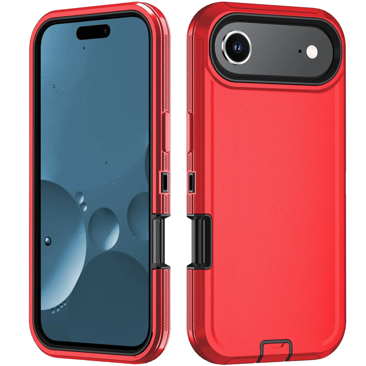 iPhone 17 Air Screen Case with Holster Red