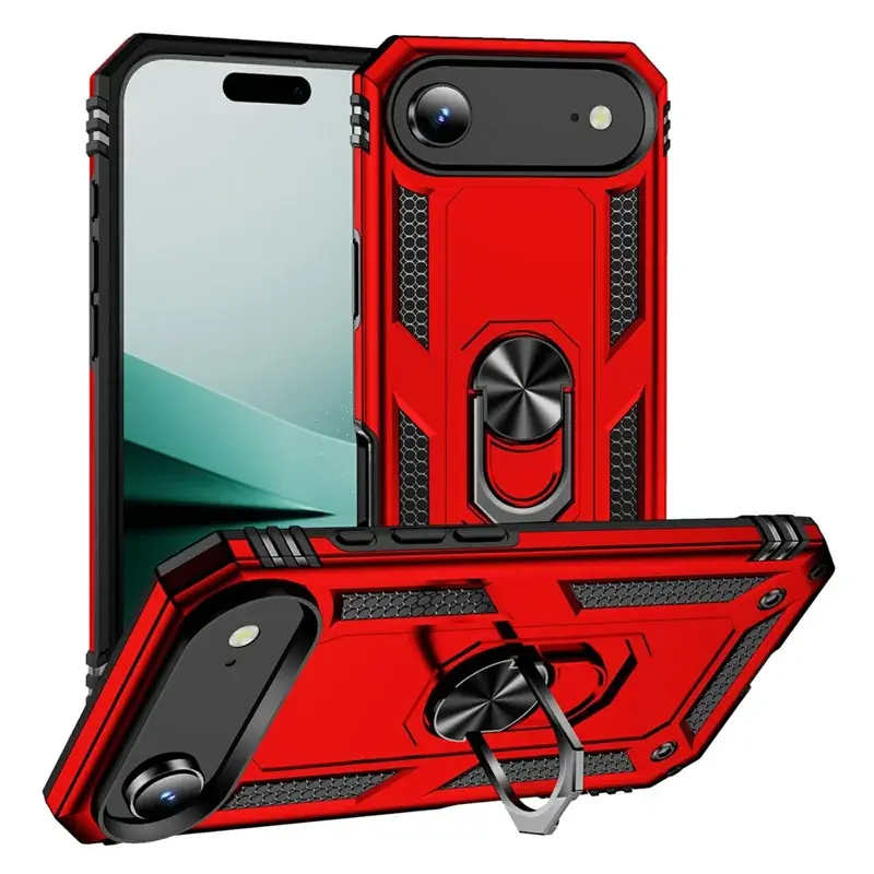 iPhone 17 Air 2in1 Ring Stand Case Red