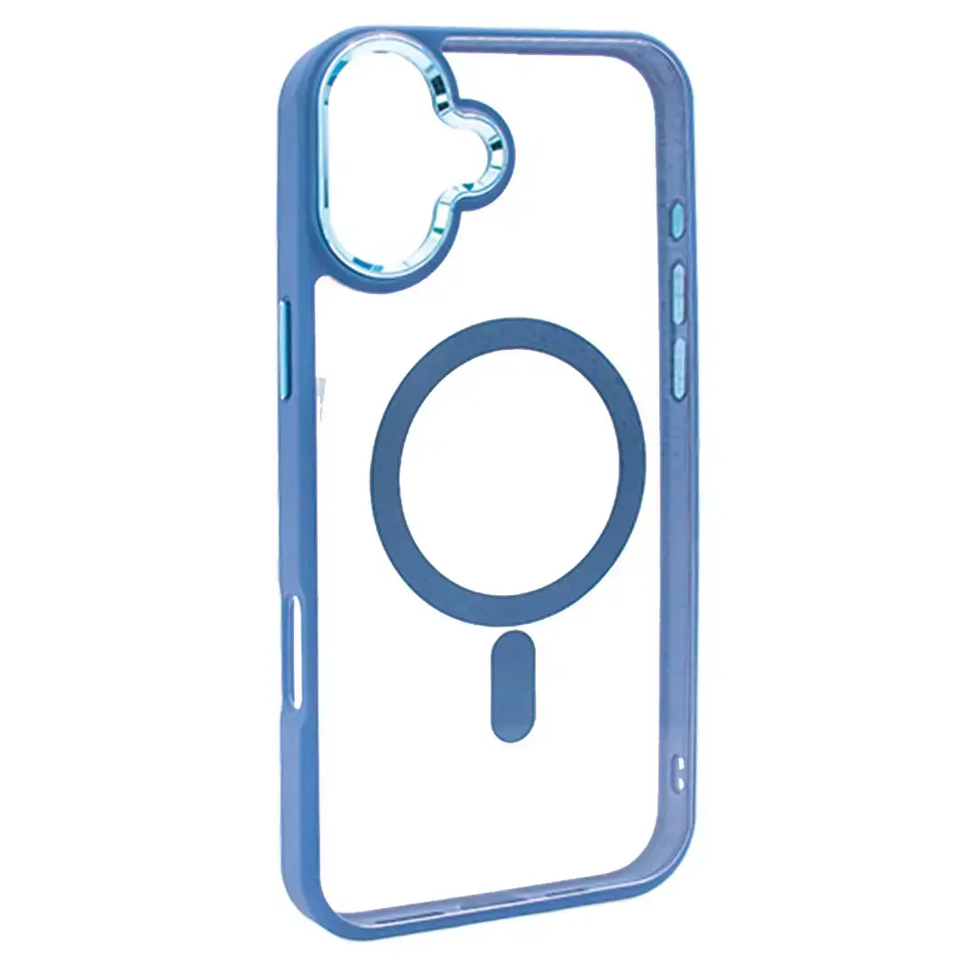 iPhone 17 MagSafe Twotone Clear Case Dark Blue