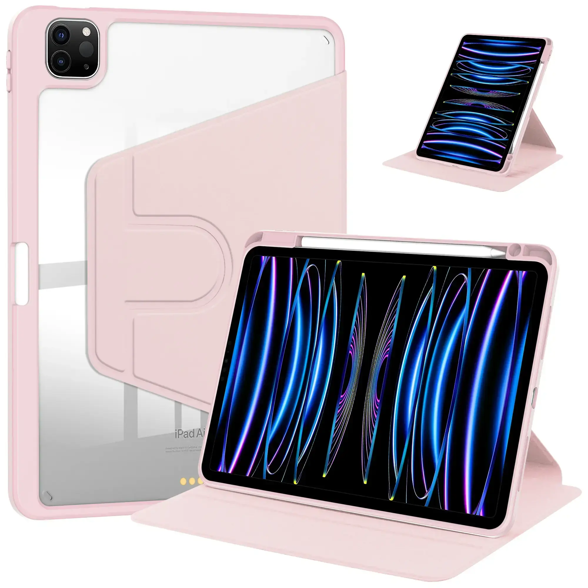 iPad 11" Acrylic Rotation Case Pink