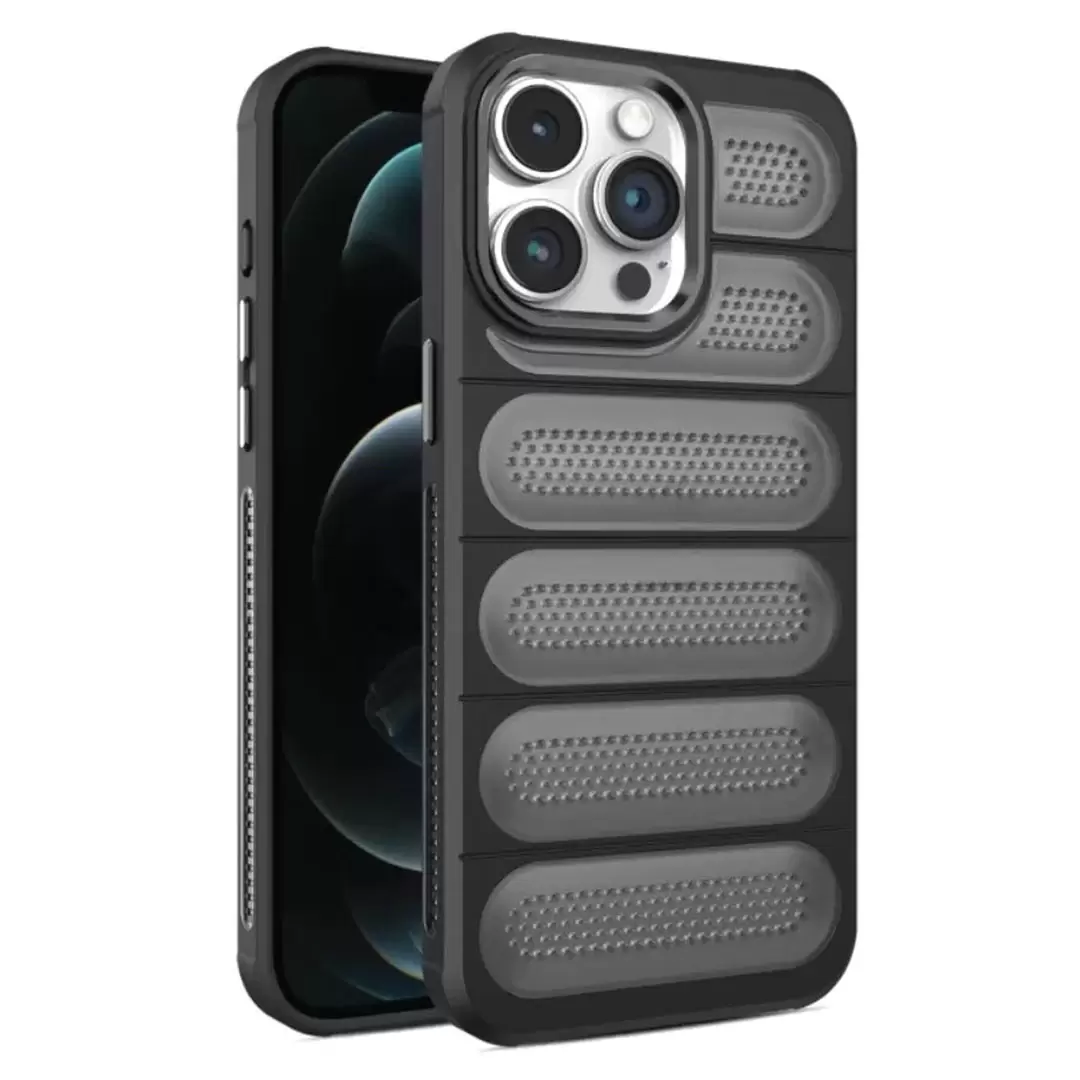 iPhone 13 Pro Max/iPhone 12 Pro Max Mesh Cooling Case Black