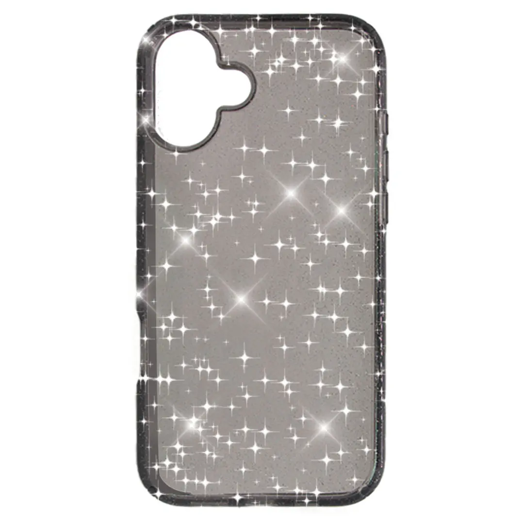 iPhone 16 Fleck Glitter Case Black