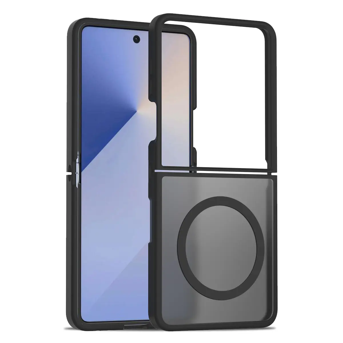 Samsung Galaxy Z Flip 7 MagSafe Cam Smoke Twotone Case Black