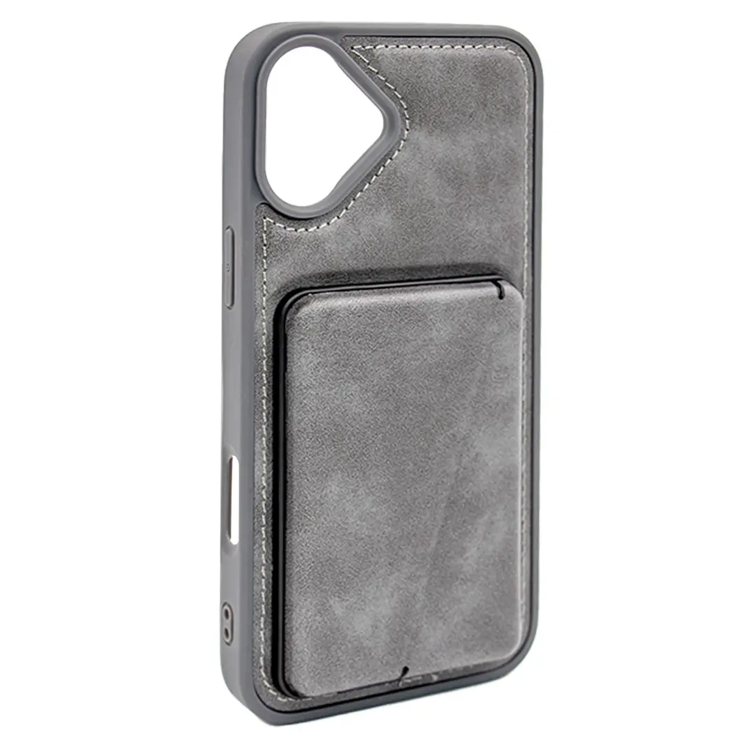 iPhone 16 Plus Modern Hidden Card Holder Case Gray