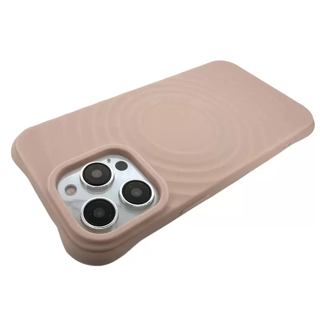 iPhone 12/iPhone 12 Pro Magsafe Water Ripple Tpu Case Pink