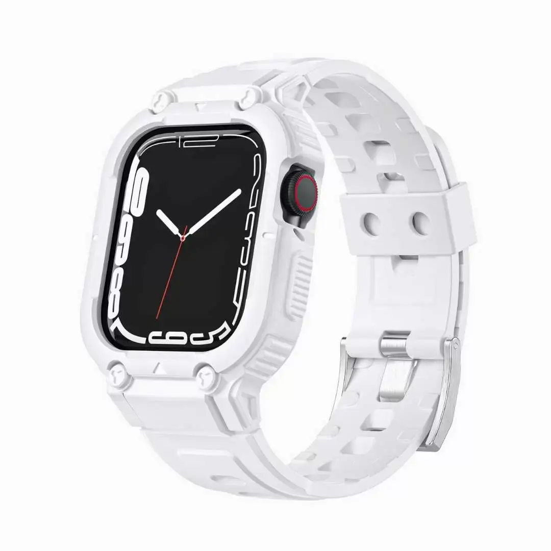 Apple Watch Integrated Silicone Strap White -42-44-45-49mm