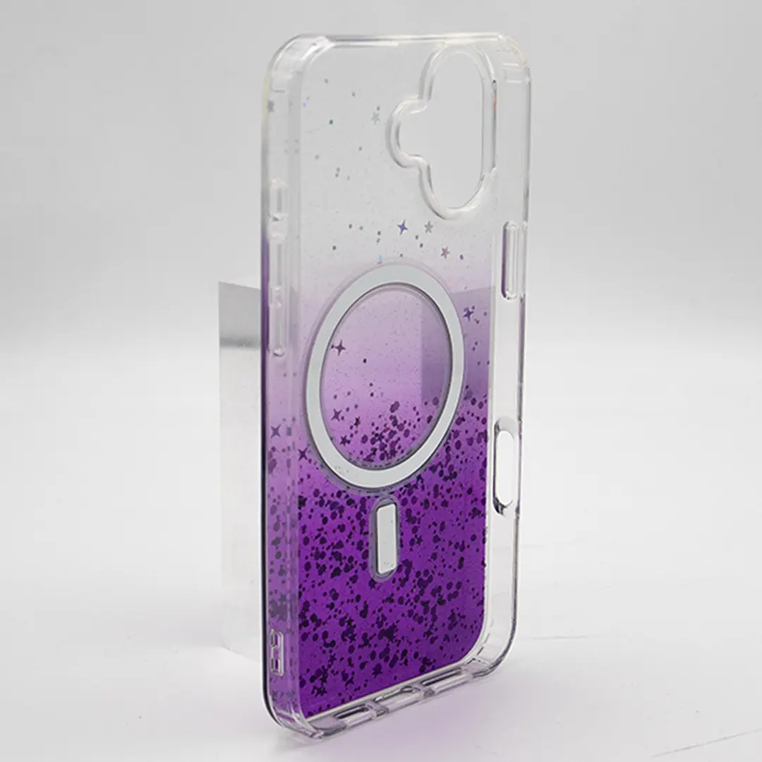 iPhone 16 Bling MagSafe Twotone Eco Purple