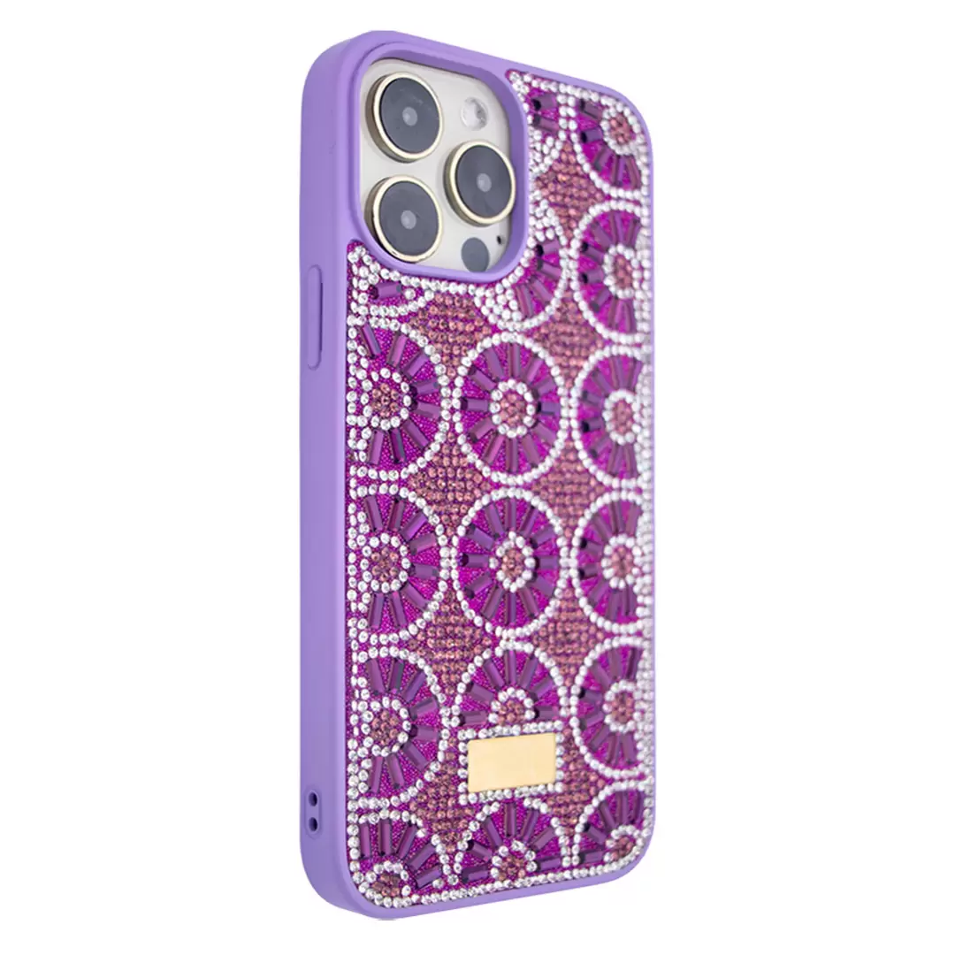 iPhone 16 Plus Diamond Sparkling Case Dark Purple