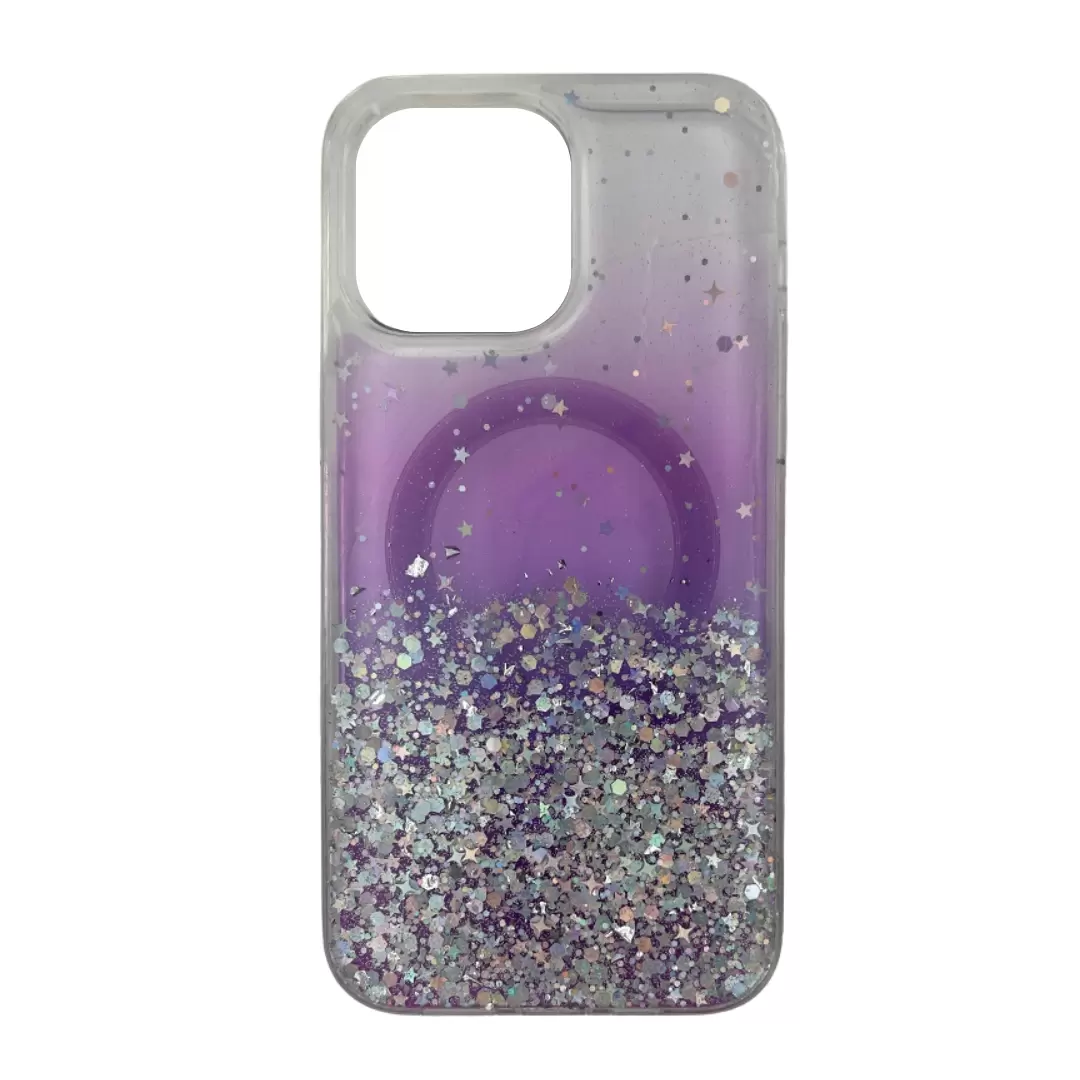 iPhone 15 Pro/iPhone 14 Pro Bling MagSafe Twotone Eco Purple