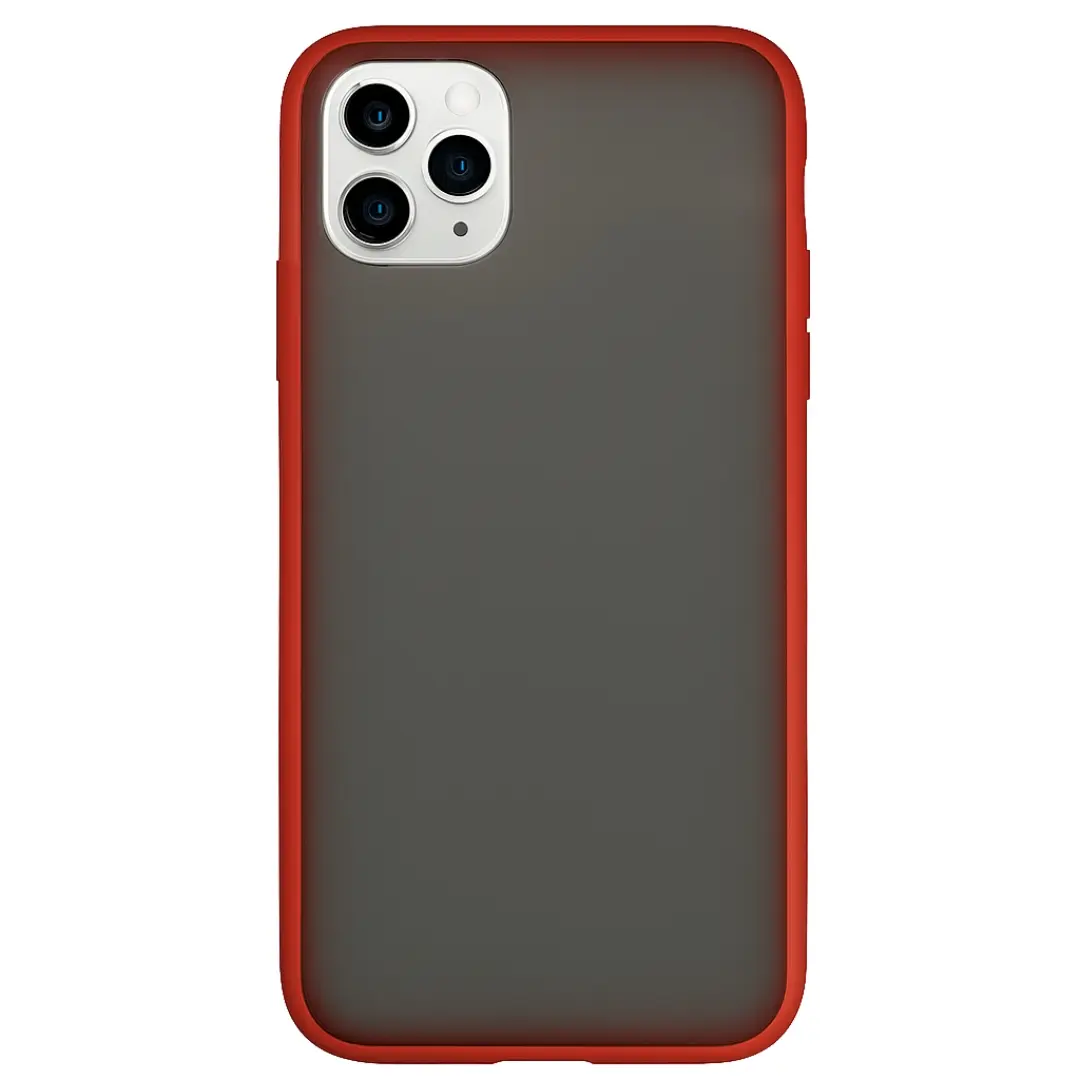 iPhone 14 Pro Max Smoke Transparent Twotone Case Red