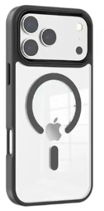 iPhone 18 Pro max /iPhone 17 Pro max MagSafe Clear two tone black (moq:30)