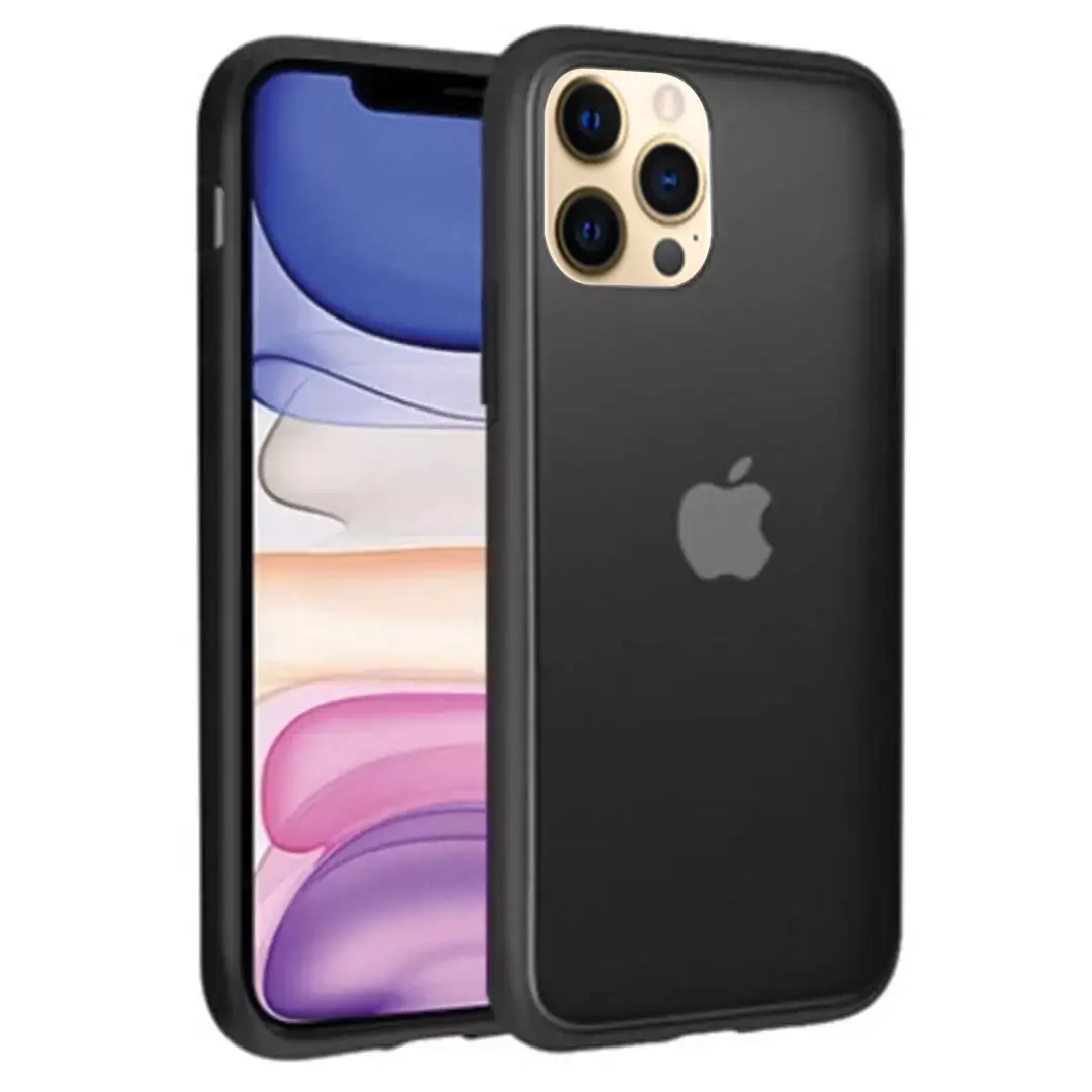 iPhone 12/iPhone 12 Pro Smoke Transparent Twotone Black