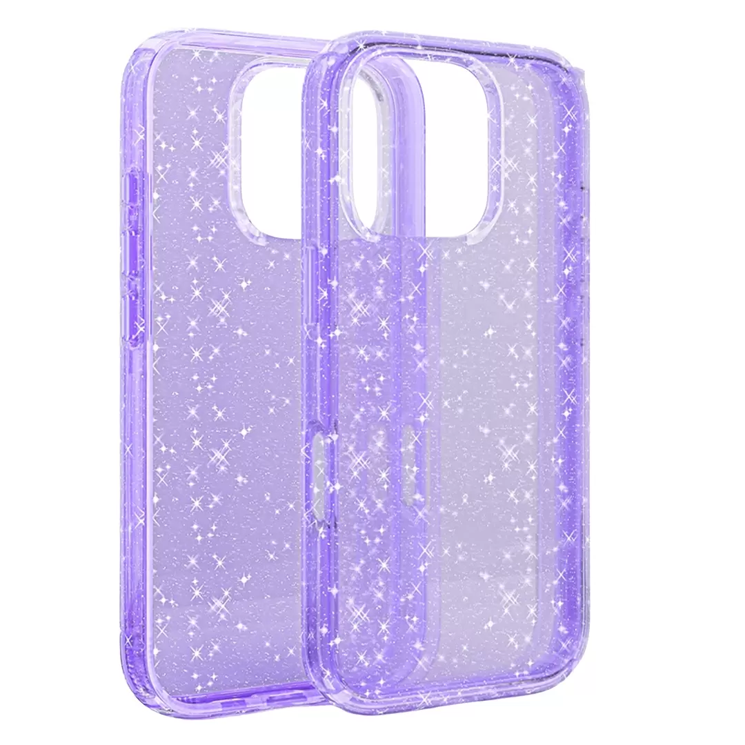 iPhone 15 Plus/iPhone 14 Plus Fleck Glitter Case Purple