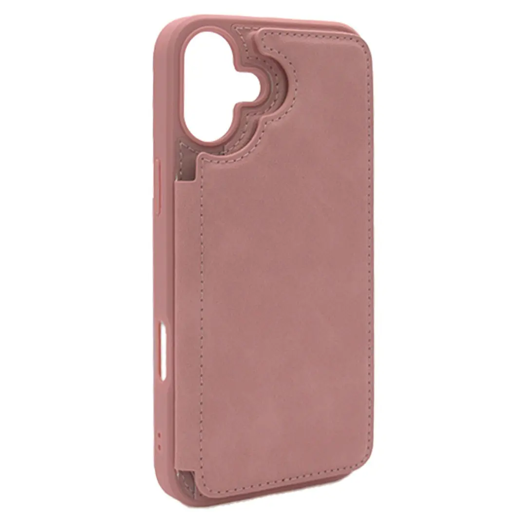 iPhone 16 Plus Modern Card Holder Case Pink