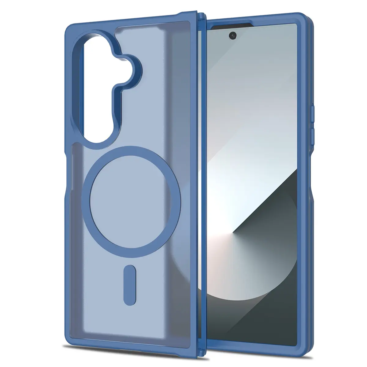 Samsung Galaxy Z Fold 7 MagSafe Cam Smoke Twotone Case Blue