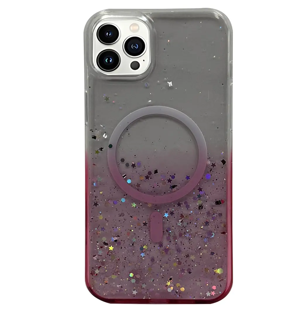 iPhone 15 Pro/iPhone 14 Pro Bling MagSafe Twotone Pink