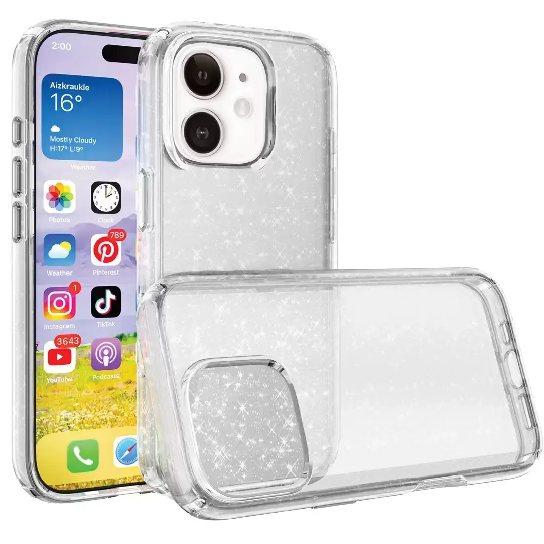 iPhone 7/8 Fleck Glitter Case Clear